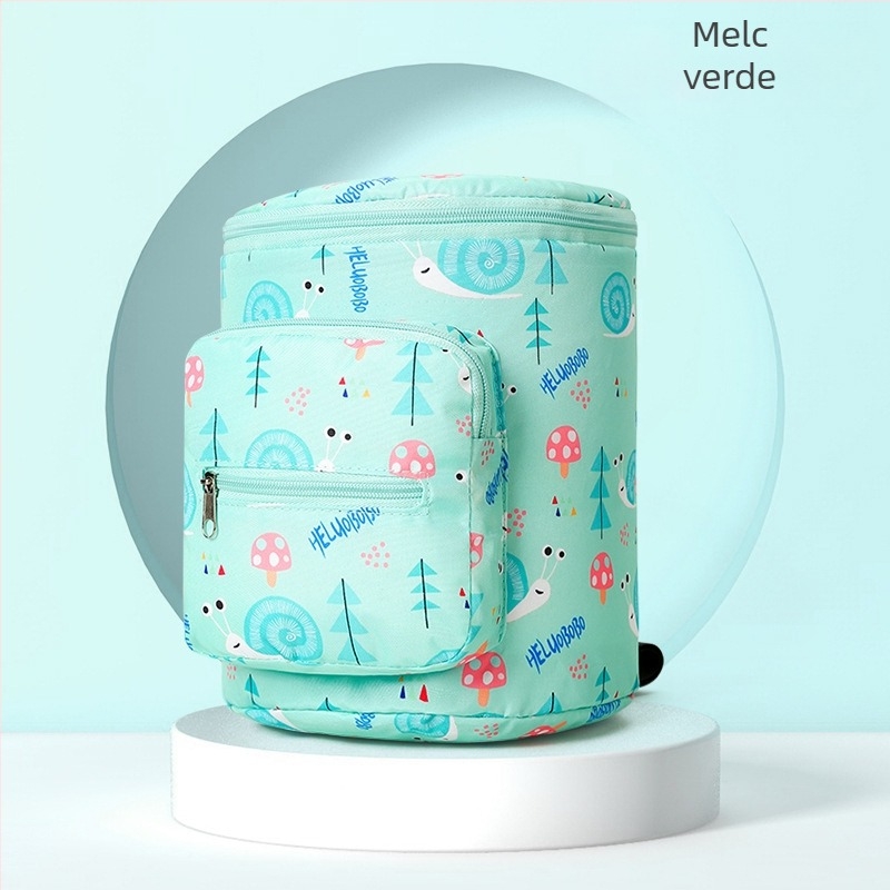 Geantă pentru cărucior cu capacitate mare, impermeabilă Oxford, model cu animale, compatibilă cu cărucior, organizator multifuncțional