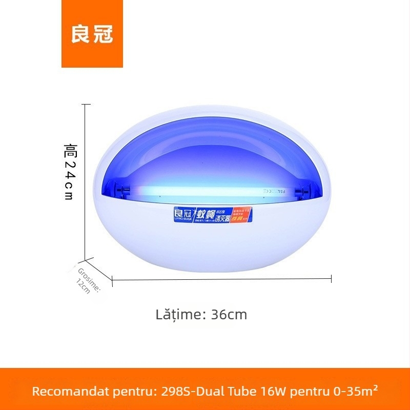 Lampă lipicioasă montată pe perete pentru țânțari și muște, model LG-298L, T5-8W, 220V, personalizabilă, în comerț en-gros pentru comercianți