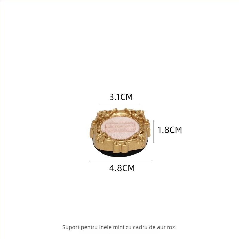 Suport de afișare pentru inele, stil nordic, din piele, dublu nivel, primăvara 2025.