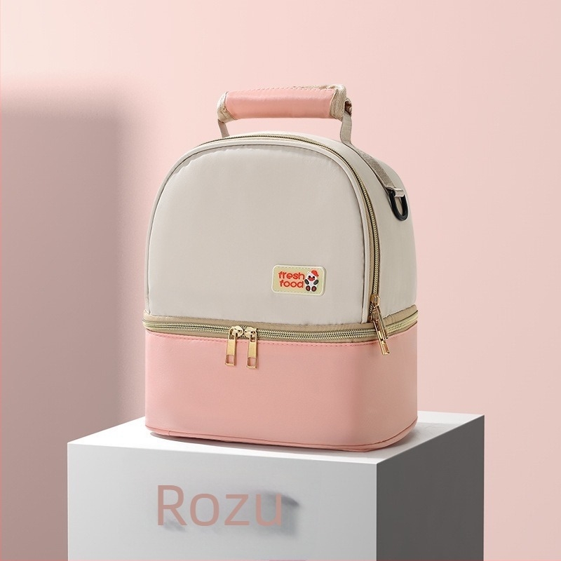 Geantă pentru lapte matern cu răcire pentru muncă, geantă izolată portabilă, geantă multifuncțională mamă-copil, geantă ușoară de umăr, exterior: Oxford, căptușeală: poliester, iarna 2024