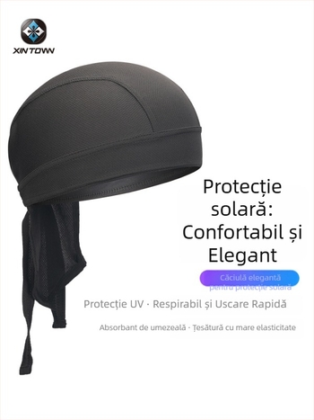 Pălărie-bandana pentru ciclism, uscare rapidă, poliester, unisex pentru adulți, căptușeală pentru cască