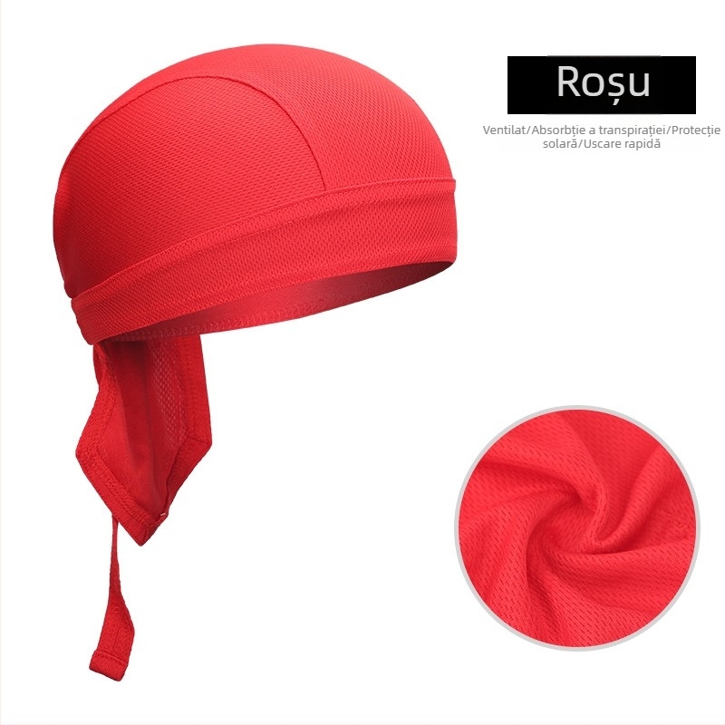 Pălărie-bandana pentru ciclism, uscare rapidă, poliester, unisex pentru adulți, căptușeală pentru cască