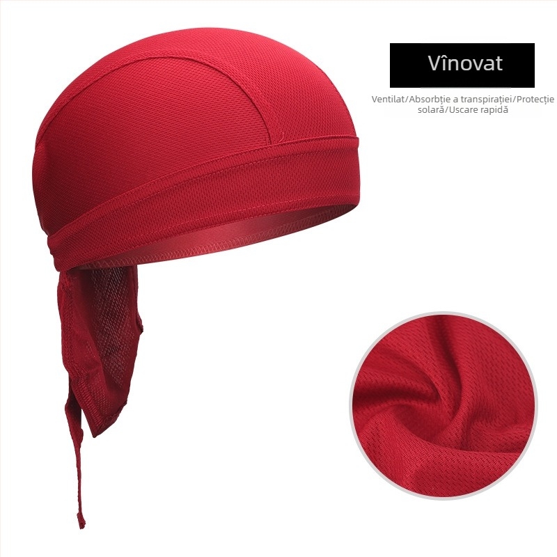 Pălărie-bandana pentru ciclism, uscare rapidă, poliester, unisex pentru adulți, căptușeală pentru cască