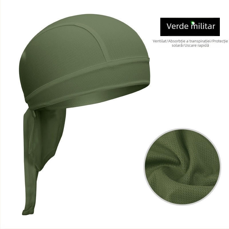 Pălărie-bandana pentru ciclism, uscare rapidă, poliester, unisex pentru adulți, căptușeală pentru cască