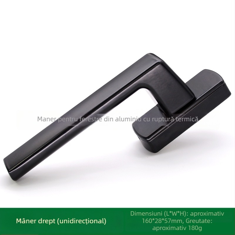 Mâner DP-Broken Bridge pentru fereastră din aliaj de aluminiu, cu acoperire nanotehnologică și vopsea rezistentă la temperaturi înalte – pentru ferestre și uși