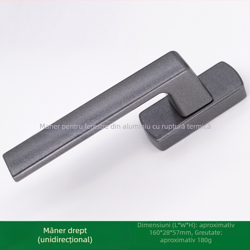 Mâner DP-Broken Bridge pentru fereastră din aliaj de aluminiu, cu acoperire nanotehnologică și vopsea rezistentă la temperaturi înalte – pentru ferestre și uși
