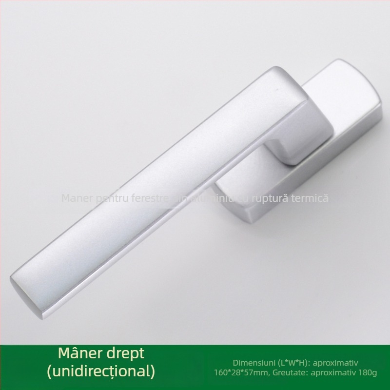 Mâner DP-Broken Bridge pentru fereastră din aliaj de aluminiu, cu acoperire nanotehnologică și vopsea rezistentă la temperaturi înalte – pentru ferestre și uși