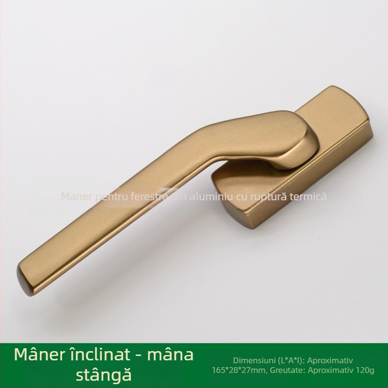 Mâner DP-Broken Bridge pentru fereastră din aliaj de aluminiu, cu acoperire nanotehnologică și vopsea rezistentă la temperaturi înalte – pentru ferestre și uși