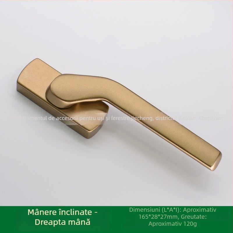 Mâner DP-Broken Bridge pentru fereastră din aliaj de aluminiu, cu acoperire nanotehnologică și vopsea rezistentă la temperaturi înalte – pentru ferestre și uși