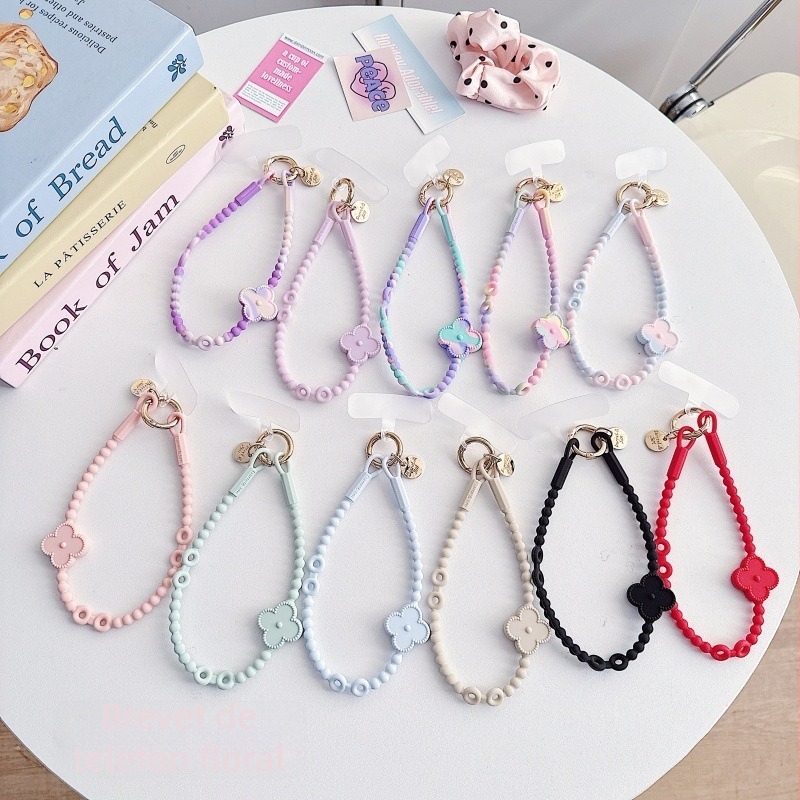 Jinyi șnur pentru telefon din silicon – stil feminin, șnur de silicon cu cataramă metalică, pandantiv universal pentru telefon