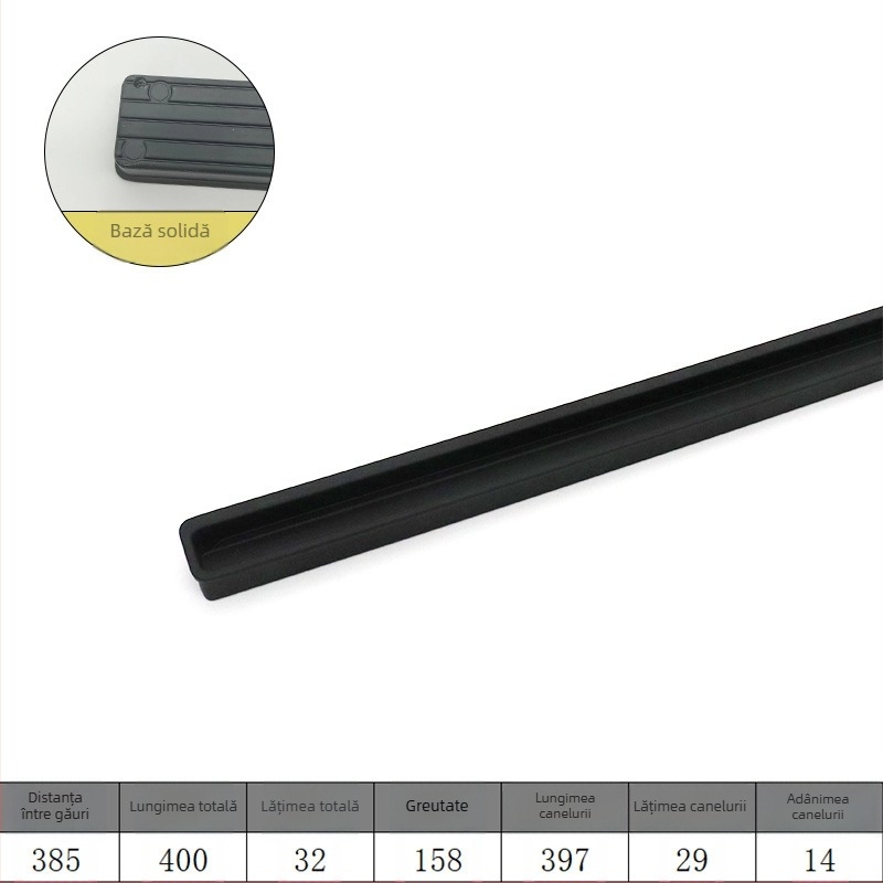 Mâner ascuns pentru ușile glisante - mâner extins ascuns, din aliaj de aluminiu, placare electrolitică, stil minimalist modern