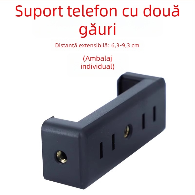 Friendly Suport pentru telefon pentru transmisiile live, trepied cu clips rotativ și gimbal, filmare 360° de deasupra, suport de podea din plastic