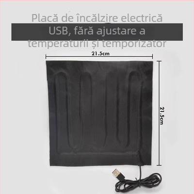 Folie USB încălzitoare — mouse pad, încălzitor pentru mâini și picioare, încălzire electrică 5V, bumbac natural