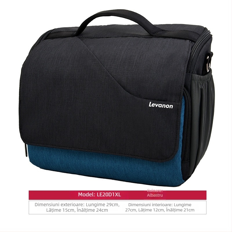 Geantă de cameră Le20D1 din nylon pentru SLR și camere fără oglindă, tip umăr, impermeabilă, respirabilă, rezistentă la uzură