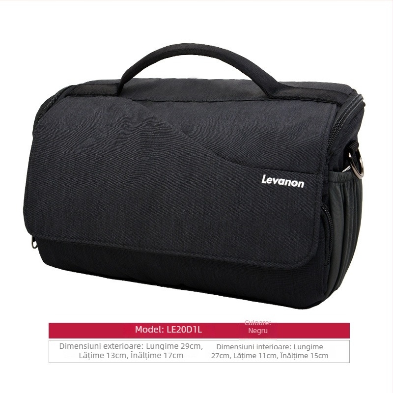 Geantă de cameră Le20D1 din nylon pentru SLR și camere fără oglindă, tip umăr, impermeabilă, respirabilă, rezistentă la uzură