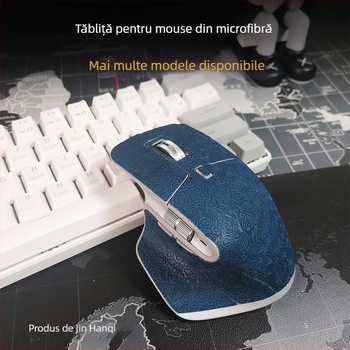 Husă din piele pentru mouse Logitech MX Master 3 — finisaj mat antiderapant, textură concav-convexă, compatibil OEM, potrivire universală
