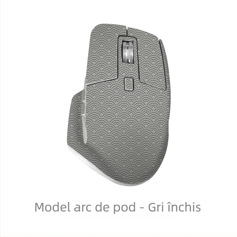 Husă din piele pentru mouse Logitech MX Master 3 — finisaj mat antiderapant, textură concav-convexă, compatibil OEM, potrivire universală
