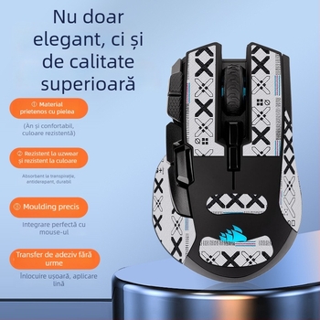 Film protector cu acoperire totală pentru mouse-ul wireless Iron Hand – anti-derapant, absorbant de transpirație, impermeabil și rezistent la uzură