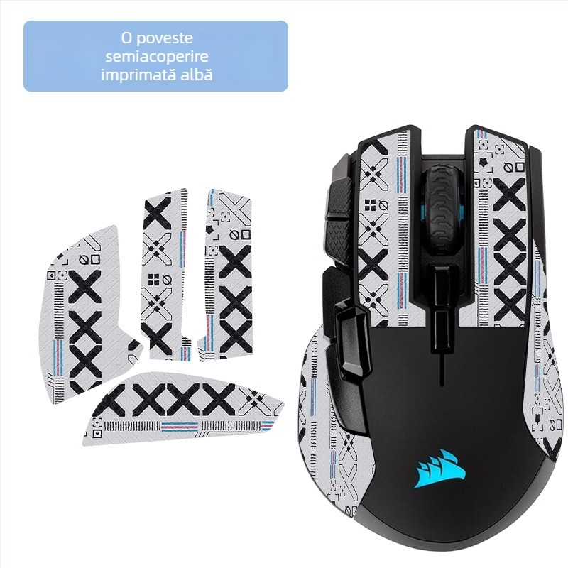 Film protector cu acoperire totală pentru mouse-ul wireless Iron Hand – anti-derapant, absorbant de transpirație, impermeabil și rezistent la uzură
