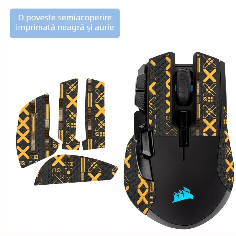 Film protector cu acoperire totală pentru mouse-ul wireless Iron Hand – anti-derapant, absorbant de transpirație, impermeabil și rezistent la uzură