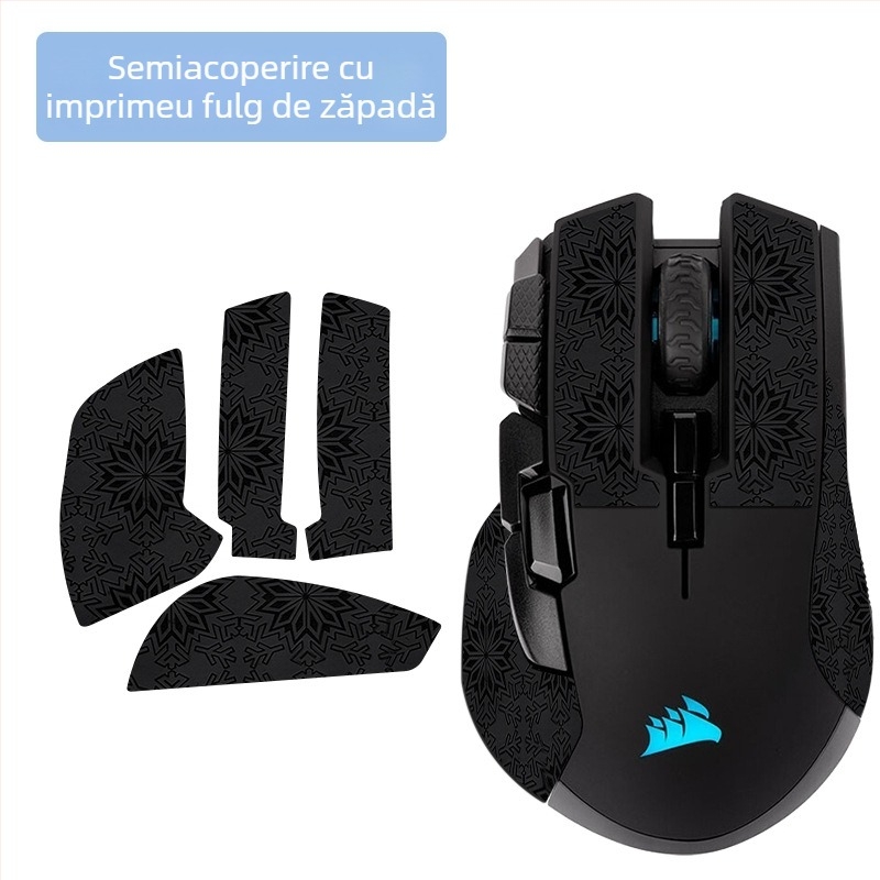 Film protector cu acoperire totală pentru mouse-ul wireless Iron Hand – anti-derapant, absorbant de transpirație, impermeabil și rezistent la uzură