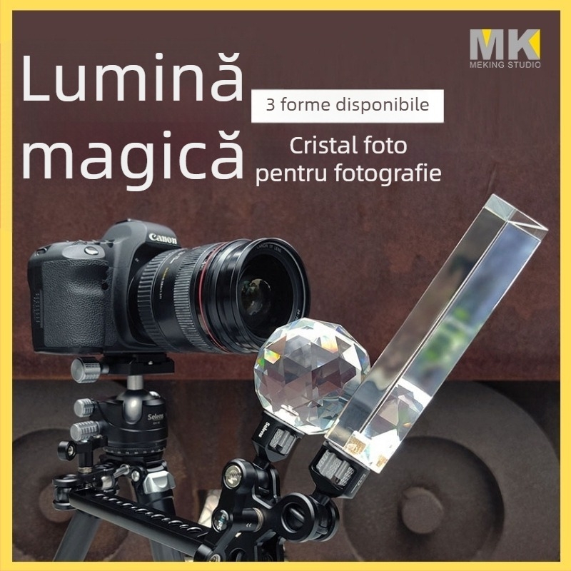 Set foto MK 829092 – accesorii profesionale pentru fotografie cu lumină magică și fundal de cristal pentru film, TV și nunți, greutate 0.5 kg