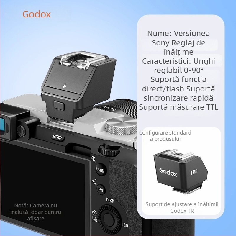 Declanșator bliț Godox TR/SF-R cu pernă de înălțare pentru hot shoe și suport IT30/2022
