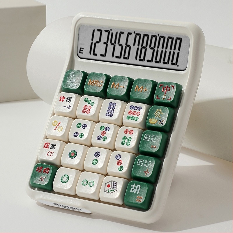 Calculator aritmetic pentru finanțe și birou, model 7258, carcasă ABS, afișaj de 12 cifre, taste mecanice detașibile