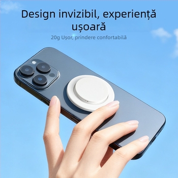 Suport MagSafe pentru telefon cu pernă de aer, portabil, transparent pentru birou