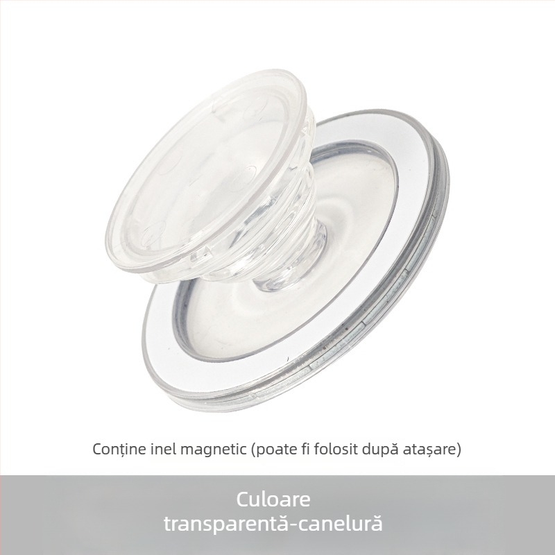 Suport MagSafe pentru telefon cu pernă de aer, portabil, transparent pentru birou
