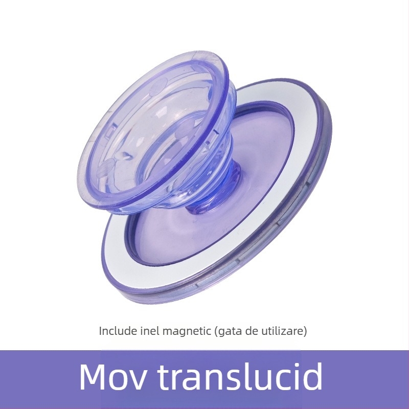 Suport MagSafe pentru telefon cu pernă de aer, portabil, transparent pentru birou