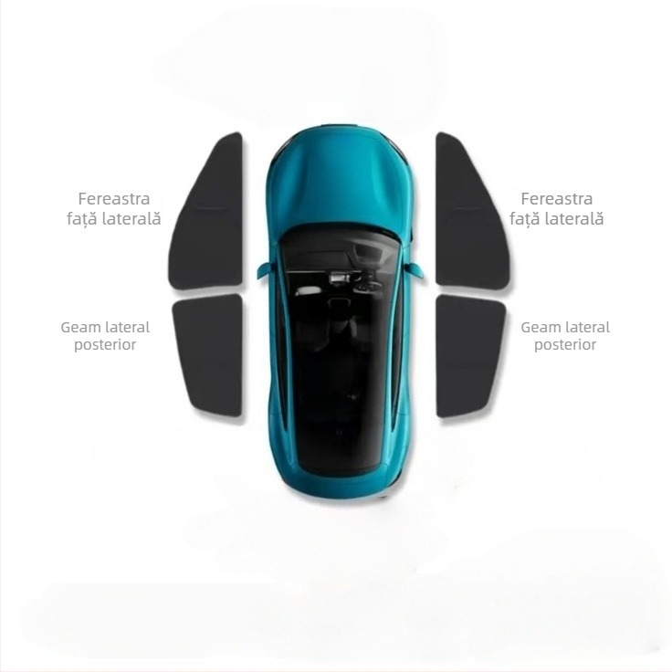 Cortină de protecție solară auto Xiaomi Su7Yu7 — material Oxford, montaj cu ventuze, protecție a intimității, izolație termică, posibilitate personalizare cu logo