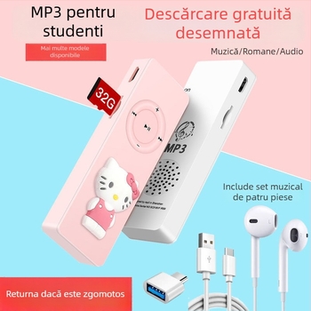 Mini MP3/MP4 player – Player portabil în stil Walkman pentru studenți