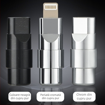 Xangsane XS-T1031 Cablu de date cu interfețe USB/Lightning/Type-C PD, carcasă metalică