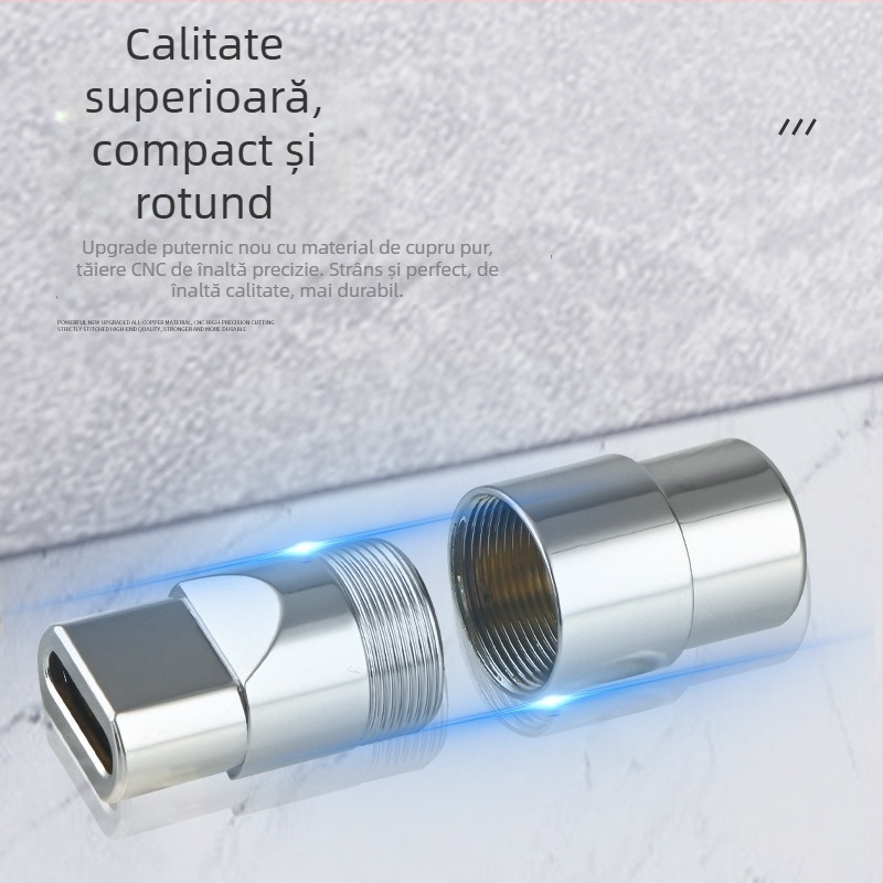 Xangsane XS-T1031 Cablu de date cu interfețe USB/Lightning/Type-C PD, carcasă metalică