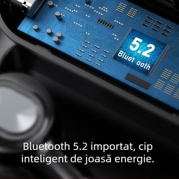 Casca Bluetooth cu agățare pentru ureche, stereo, chipset Huawei, Bluetooth 2.0, baterie până la 4 ore
