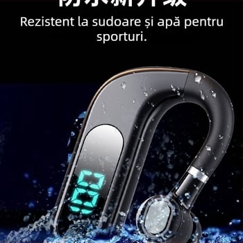 Casca Bluetooth cu agățare pentru ureche, stereo, chipset Huawei, Bluetooth 2.0, baterie până la 4 ore