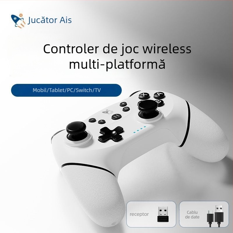 Controler joystick wireless pentru PC, interfață Type-C, conexiune fără fir, periferie de gaming pentru începători
