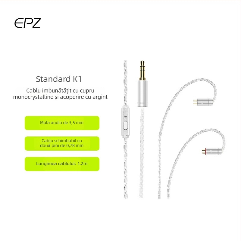 Epz Upgrade Line cablu audio, placat cu argint, pentru dispozitive digitale