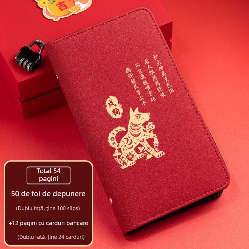 Suport din piele pentru chitanțe de depozitare cu fermoar – Seria Douăsprezece Zodii, imprimare logo disponibil