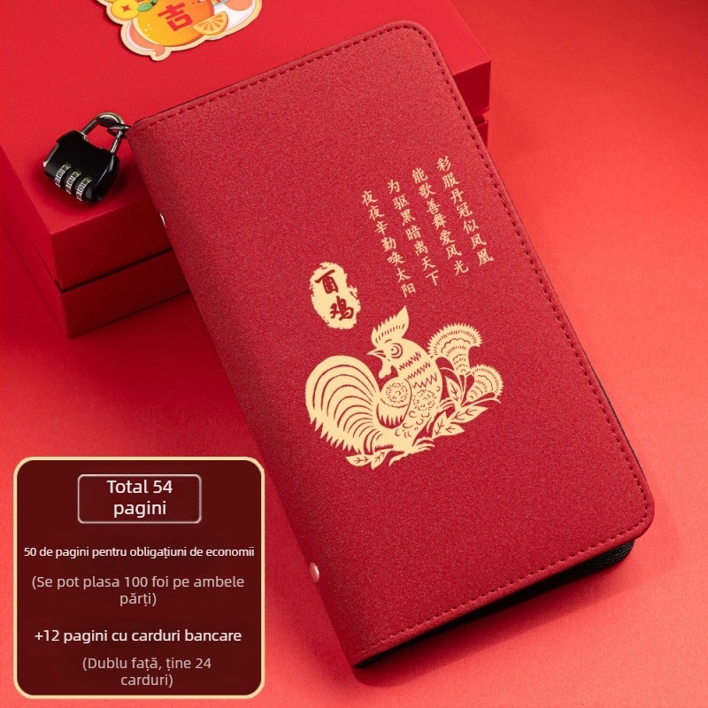 Suport din piele pentru chitanțe de depozitare cu fermoar – Seria Douăsprezece Zodii, imprimare logo disponibil