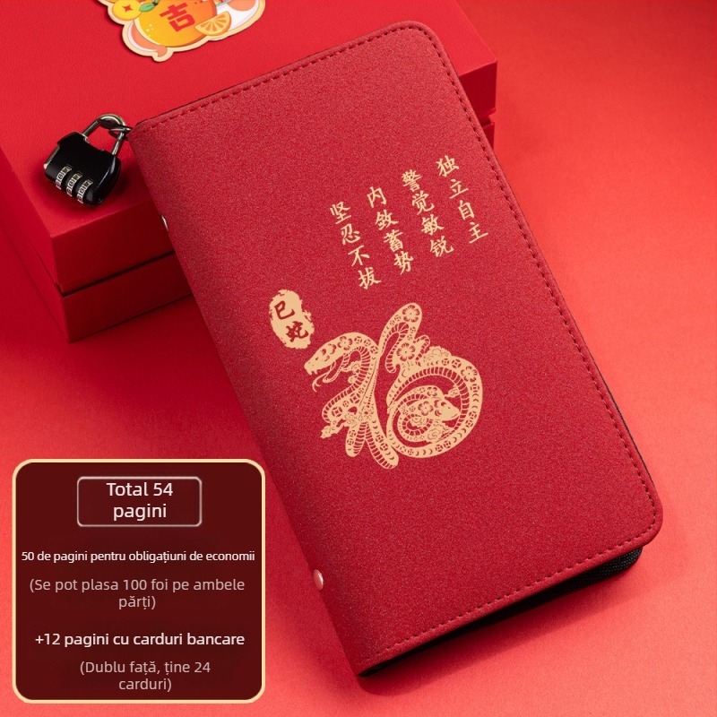 Suport din piele pentru chitanțe de depozitare cu fermoar – Seria Douăsprezece Zodii, imprimare logo disponibil