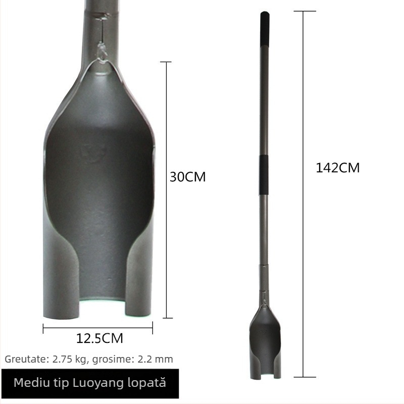 Lopata Luoyang pentru grădină – instrument pentru inițierea răsadurilor, săparea găurilor în aer liber și săparea solului