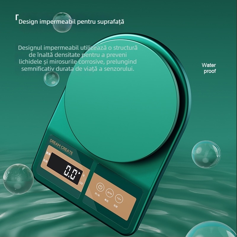 KO6M cântar electronic de bucătărie, precizie de 0,01 g pentru cântărirea alimentelor, utilizare casnică