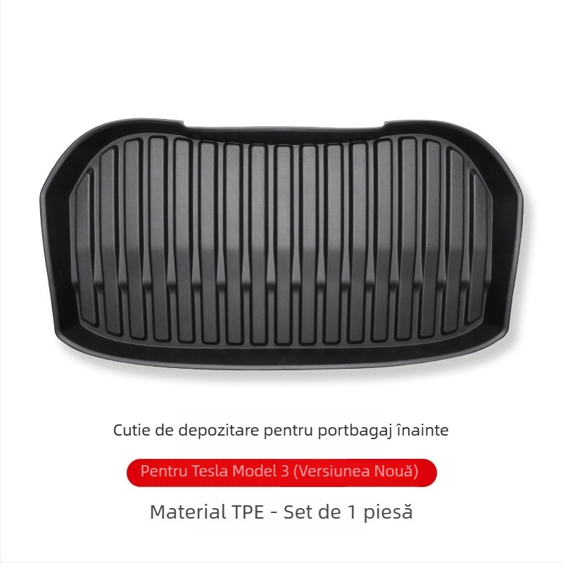 Covoraș portbagaj față pentru Tesla Model 3/Y – acoperire completă, TPE, Grad 92, Guangzhou Mingshi