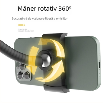 Stativ cantilever pentru tabletă și telefon – aliaj, universal Lazy Stand, suport de noptieră