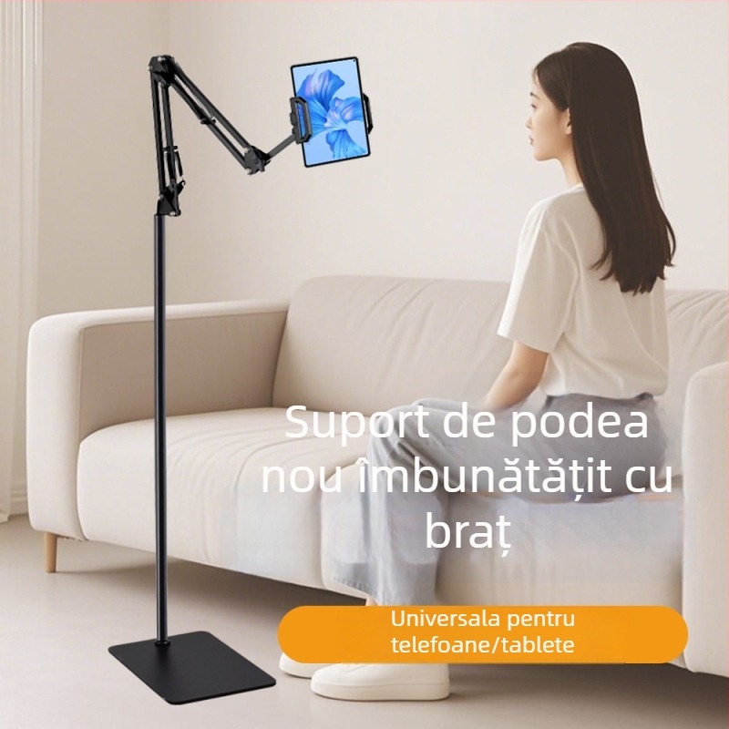 Stativ cantilever pentru tabletă și telefon – aliaj, universal Lazy Stand, suport de noptieră