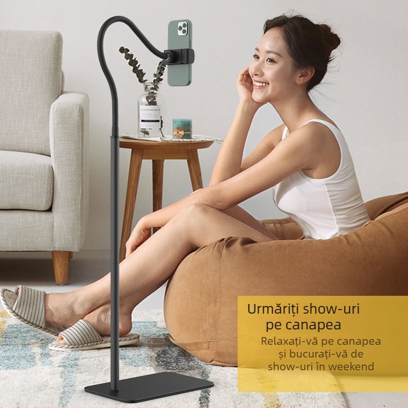 Stativ cantilever pentru tabletă și telefon – aliaj, universal Lazy Stand, suport de noptieră