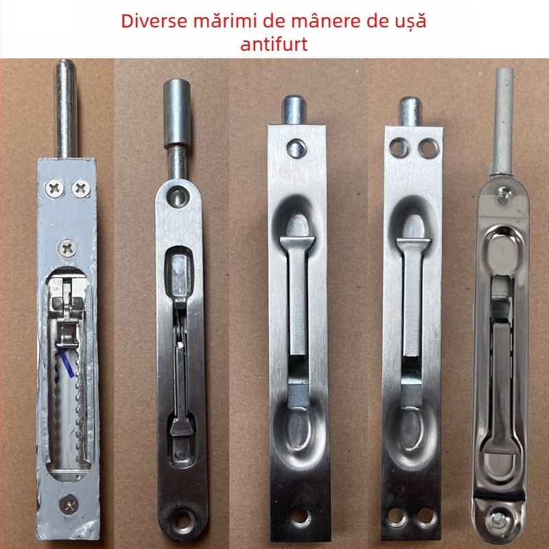 Încuietoare de ușă cu mecanism tip fluture, din fier, pentru uz casnic