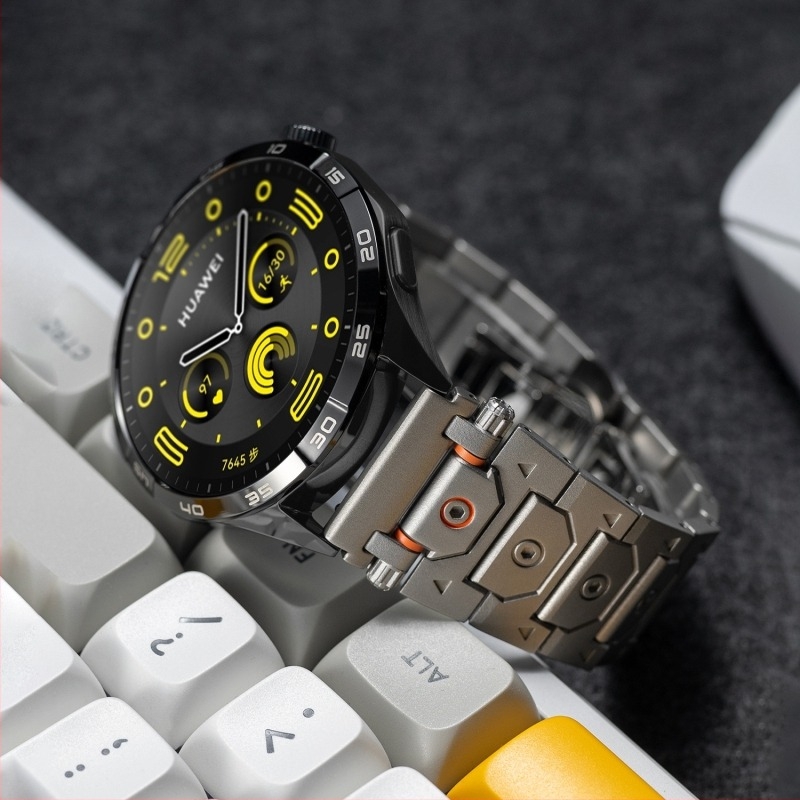 Pengyi curea metalică pentru ceas, oțel inoxidabil, cataramă pliabilă, compatibilă cu ceasuri Samsung, Apple și Huawei